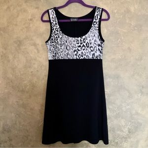Gitane Vintage Y2K Leopard Mini Dress | Mall Goth Emo | M